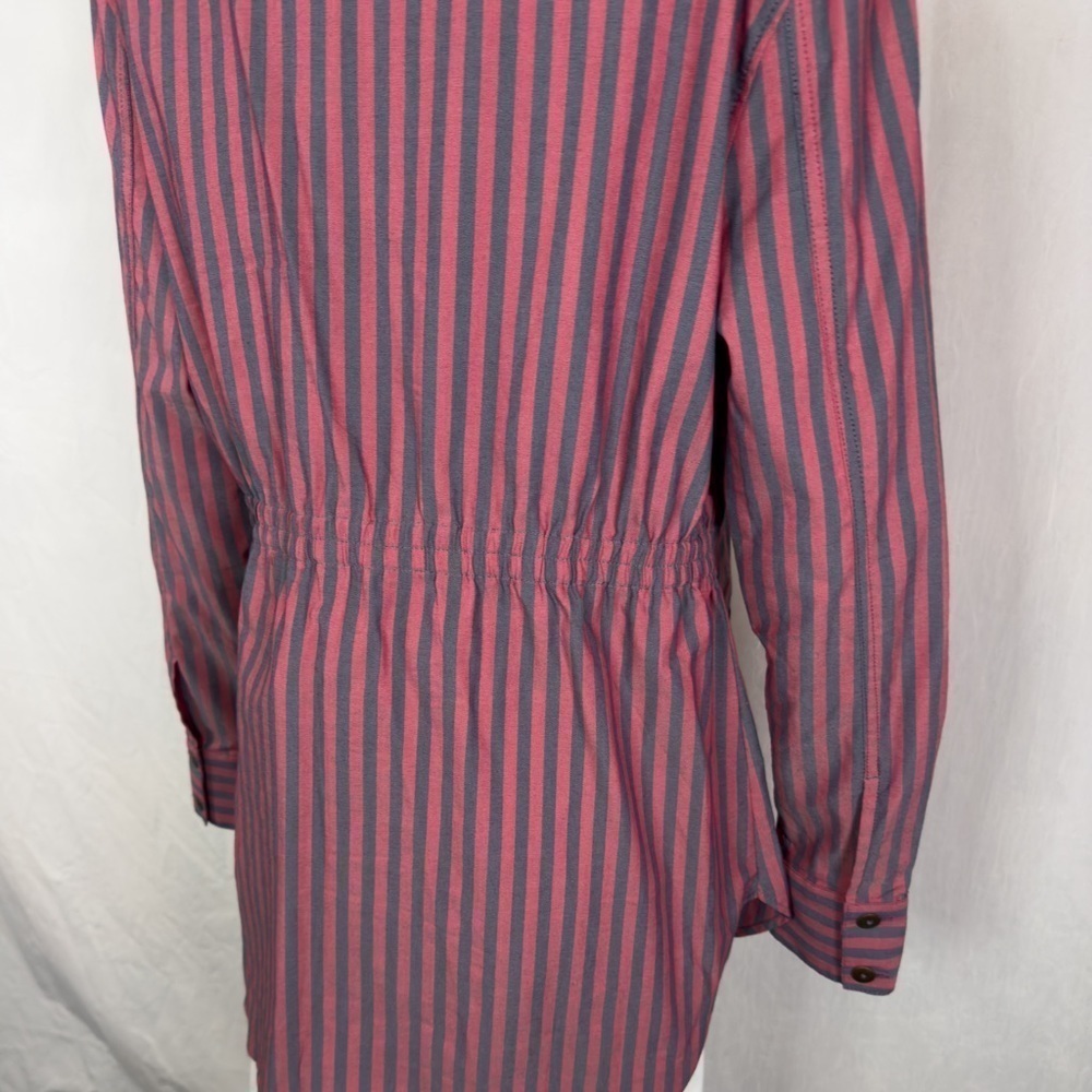 CABI Regatta Shacket Striped Button Down Blouse - Picture 11 of 16